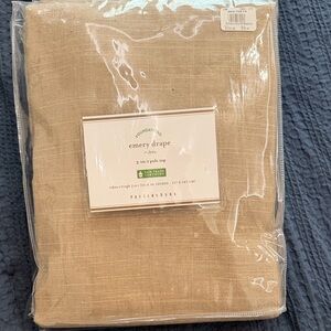 Pottery Barn Emery Drape in Walnut